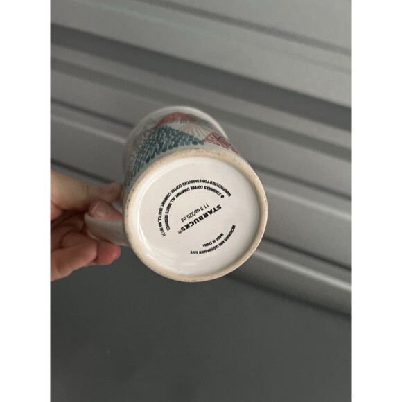 Starbucks 2018 11oz  Coffee Tea Mug Christmas Trees Holidays Limited Edition - Picture 6 of 6